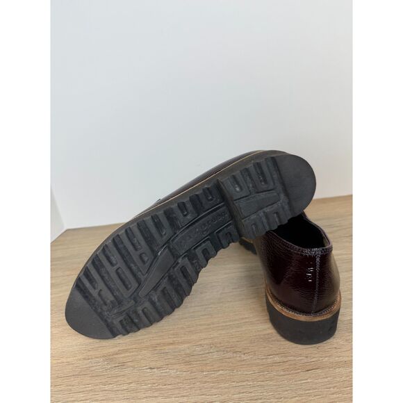 Paul Green Women's Size 6 Brown Natasha Crinkled Leather Slip On Loafers Shoes - Picture 6 of 8